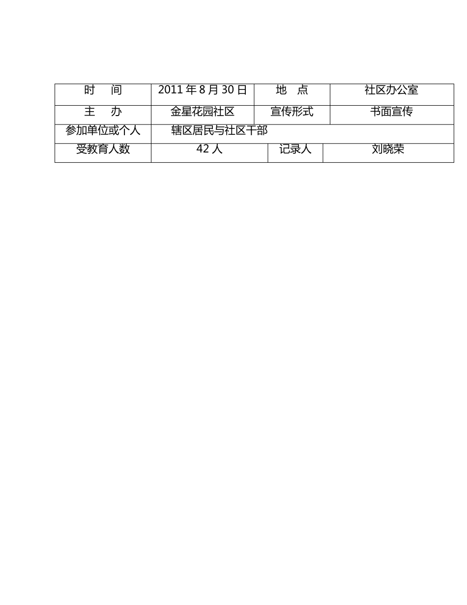 社区安全教育培训记录_第3页
