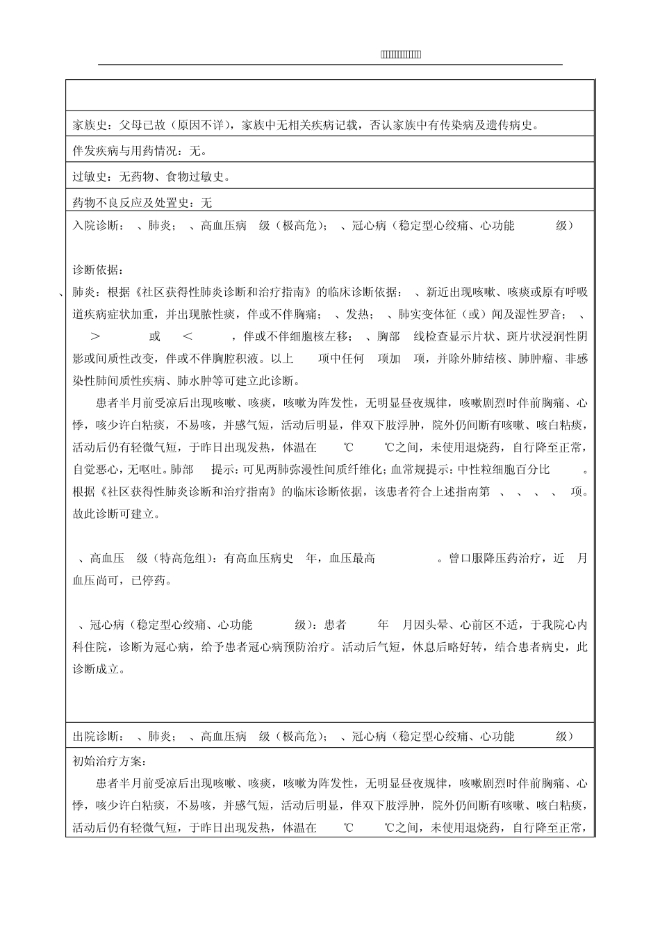社区获得性肺炎临床药师培训教学药历范文_第2页