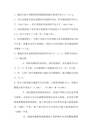 1 消防知识填空题含答案：建审类