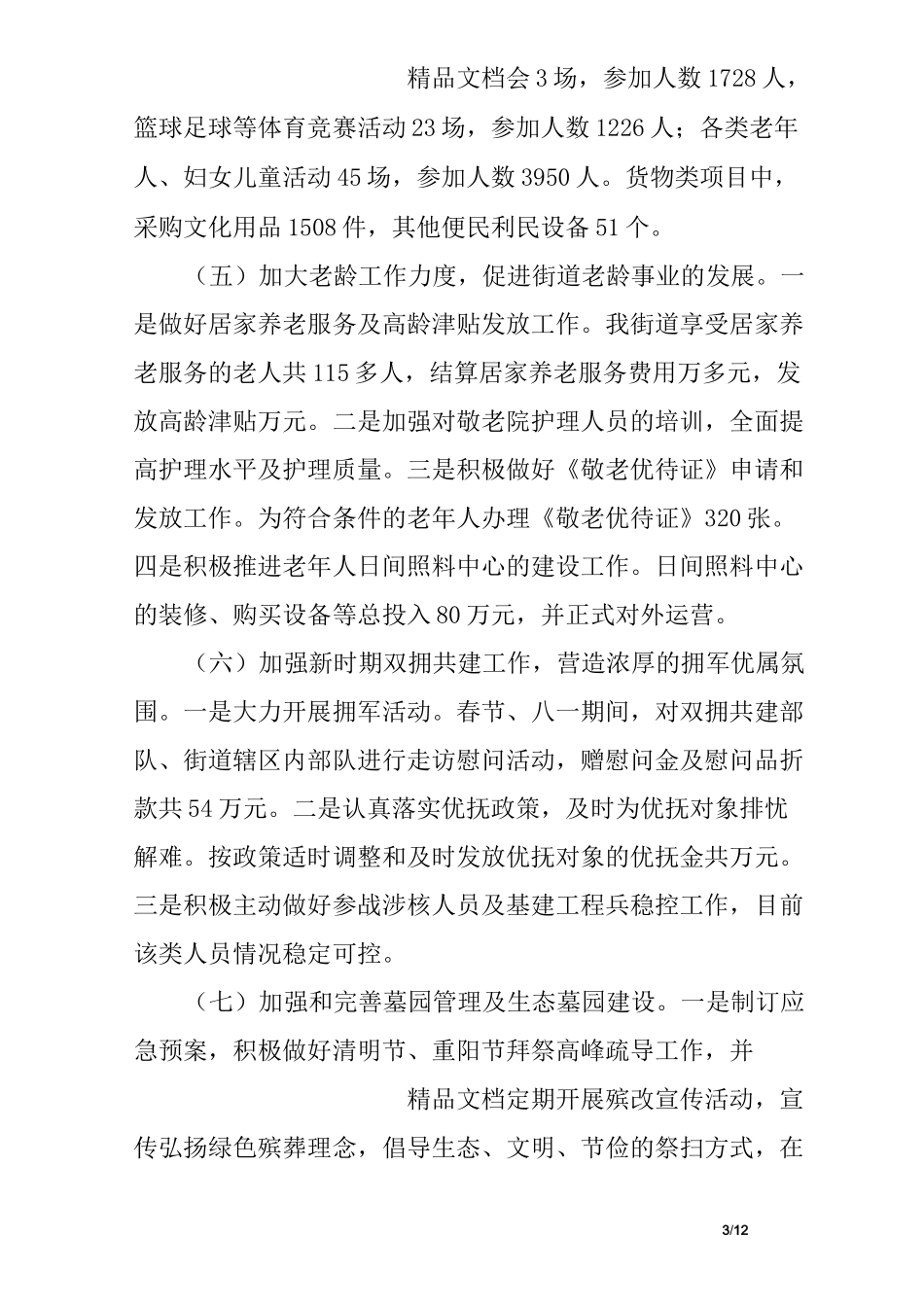 社会事务办工作总结及计划_第3页