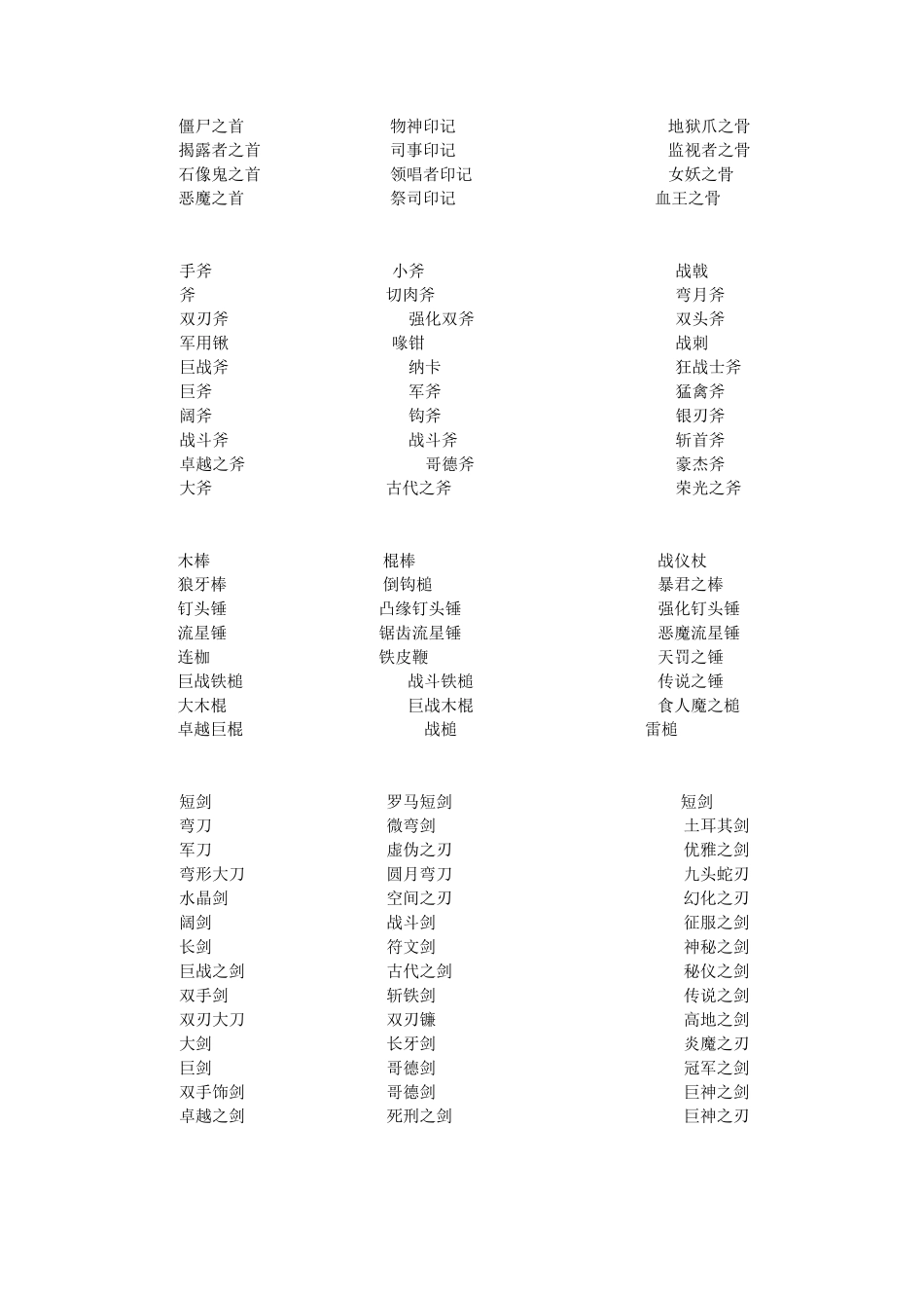 暗黑2-暗黑所有白色装备-普通-扩展-精华级-各级别物品-普通版_第3页