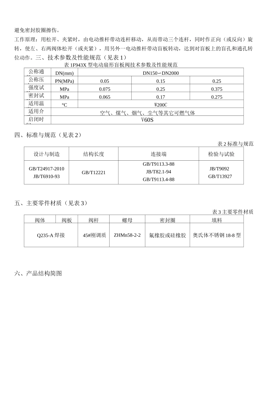 盲板阀适用说明书_第3页