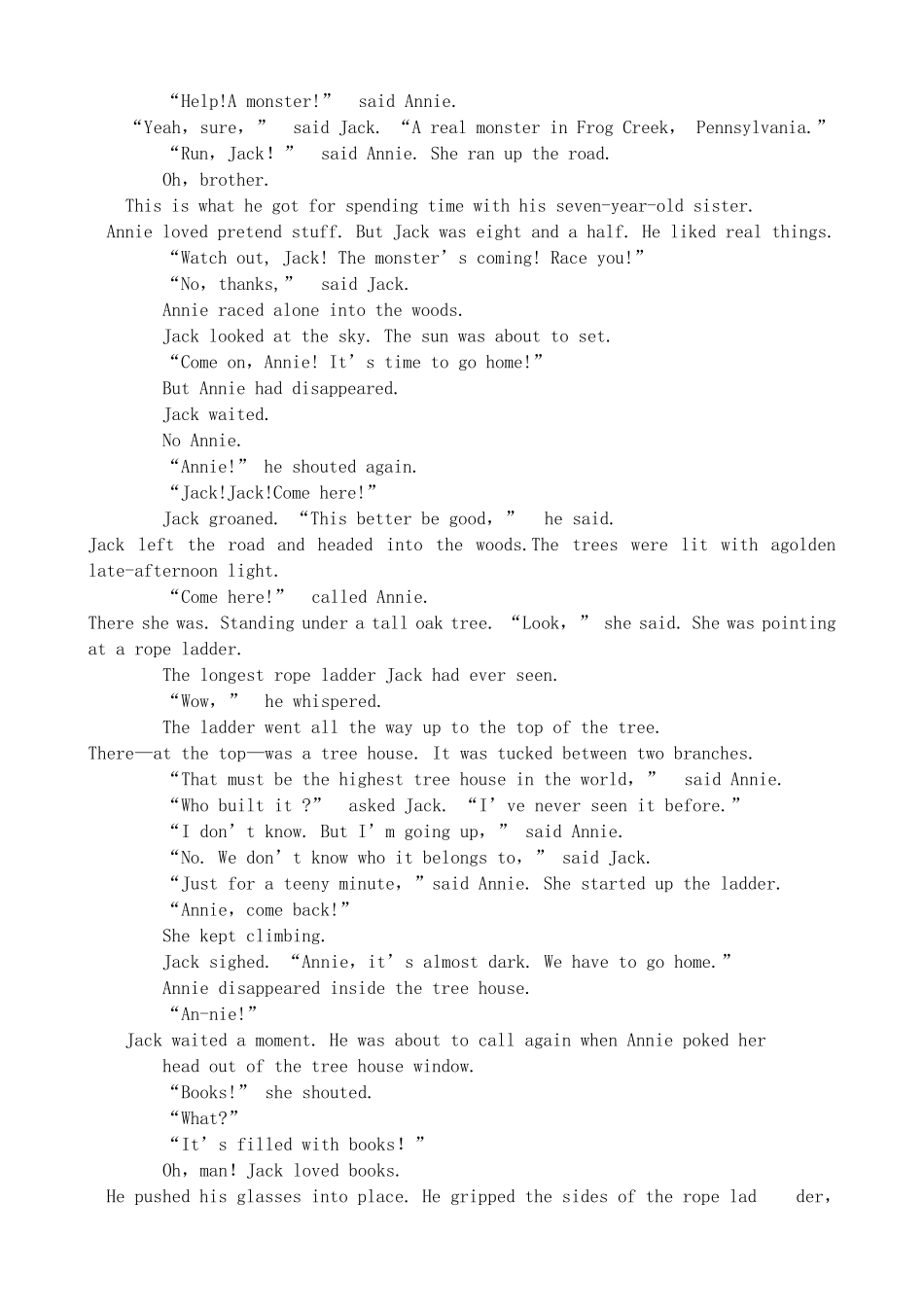 神奇树屋1恐龙谷历险记中英双语_第2页