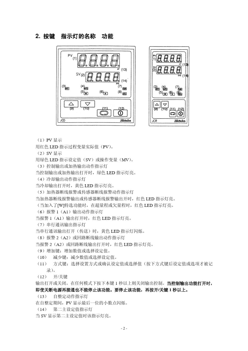 神港温控表JC使用说明书_第2页