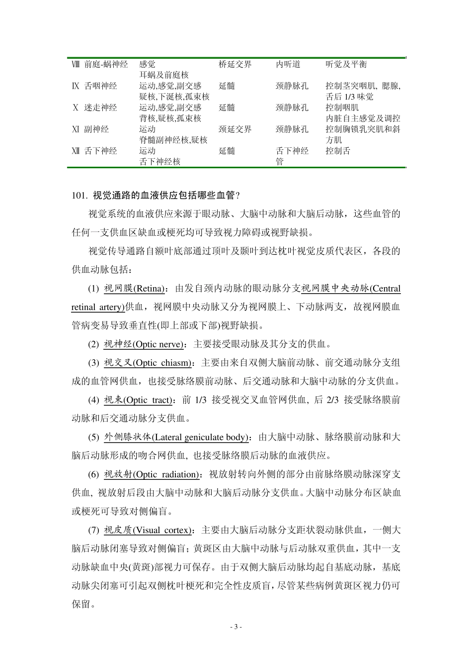 神经内科答疑5——颅神经_第3页