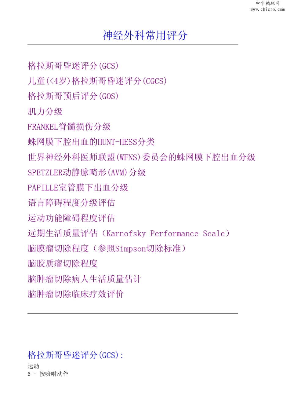 神经外科常用评分_第1页