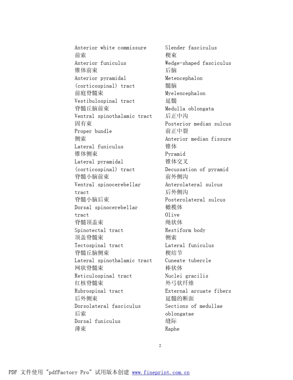 神经外科英语专业词汇_第2页