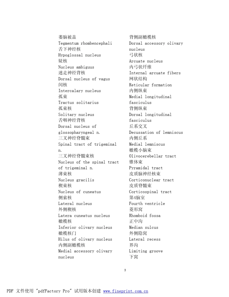 神经外科英语专业词汇_第3页