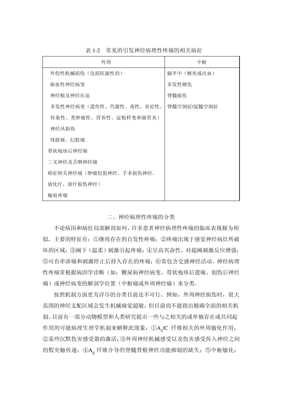 神经病理性疼痛的定义和病因_第2页