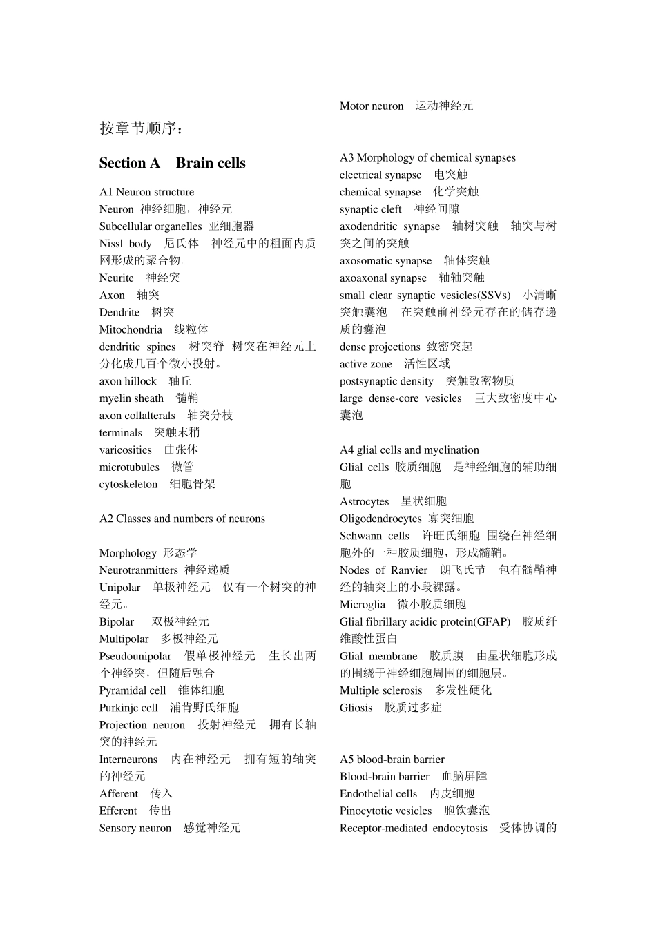 神经科学专用名词_第2页