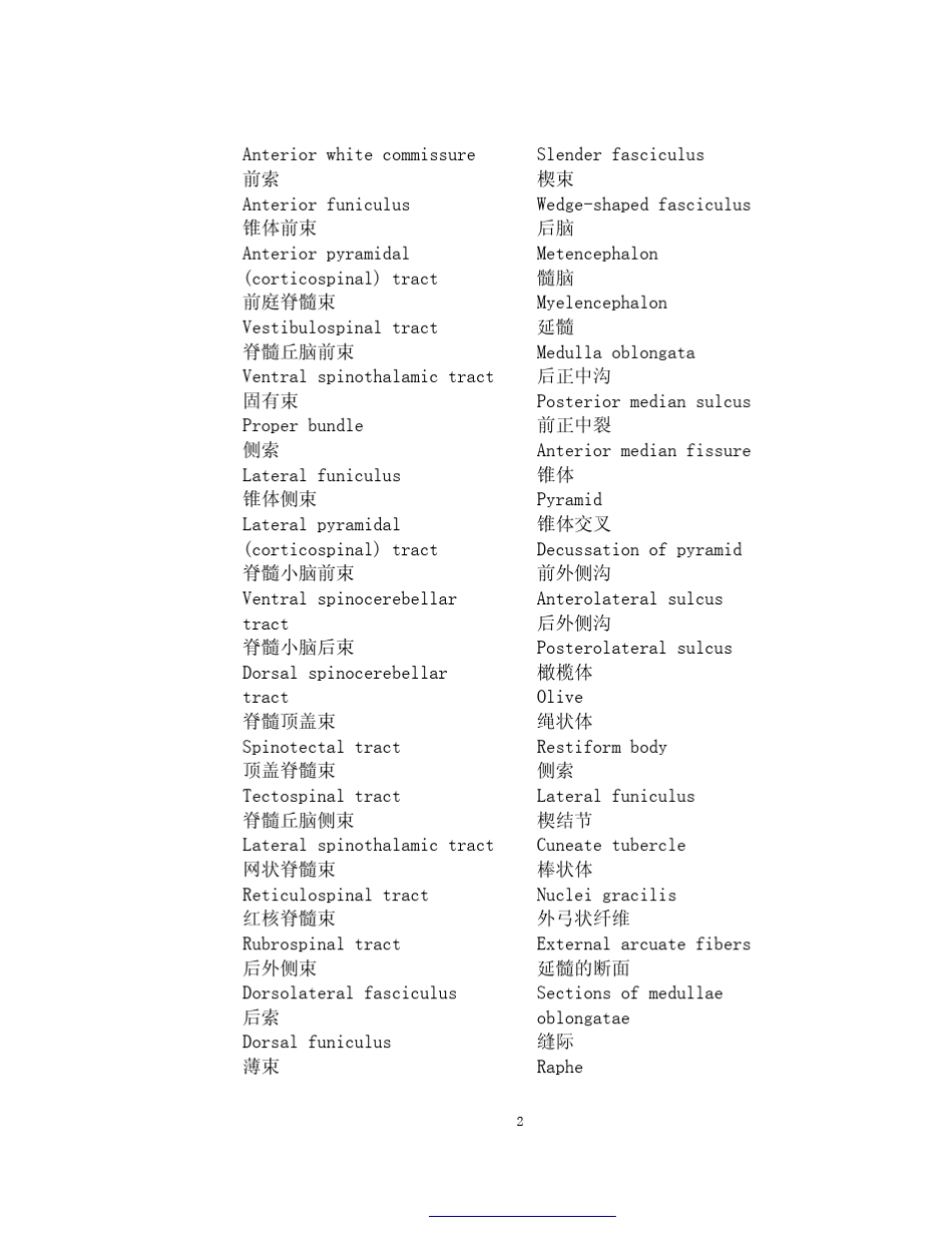神经科学中英文名词_第2页
