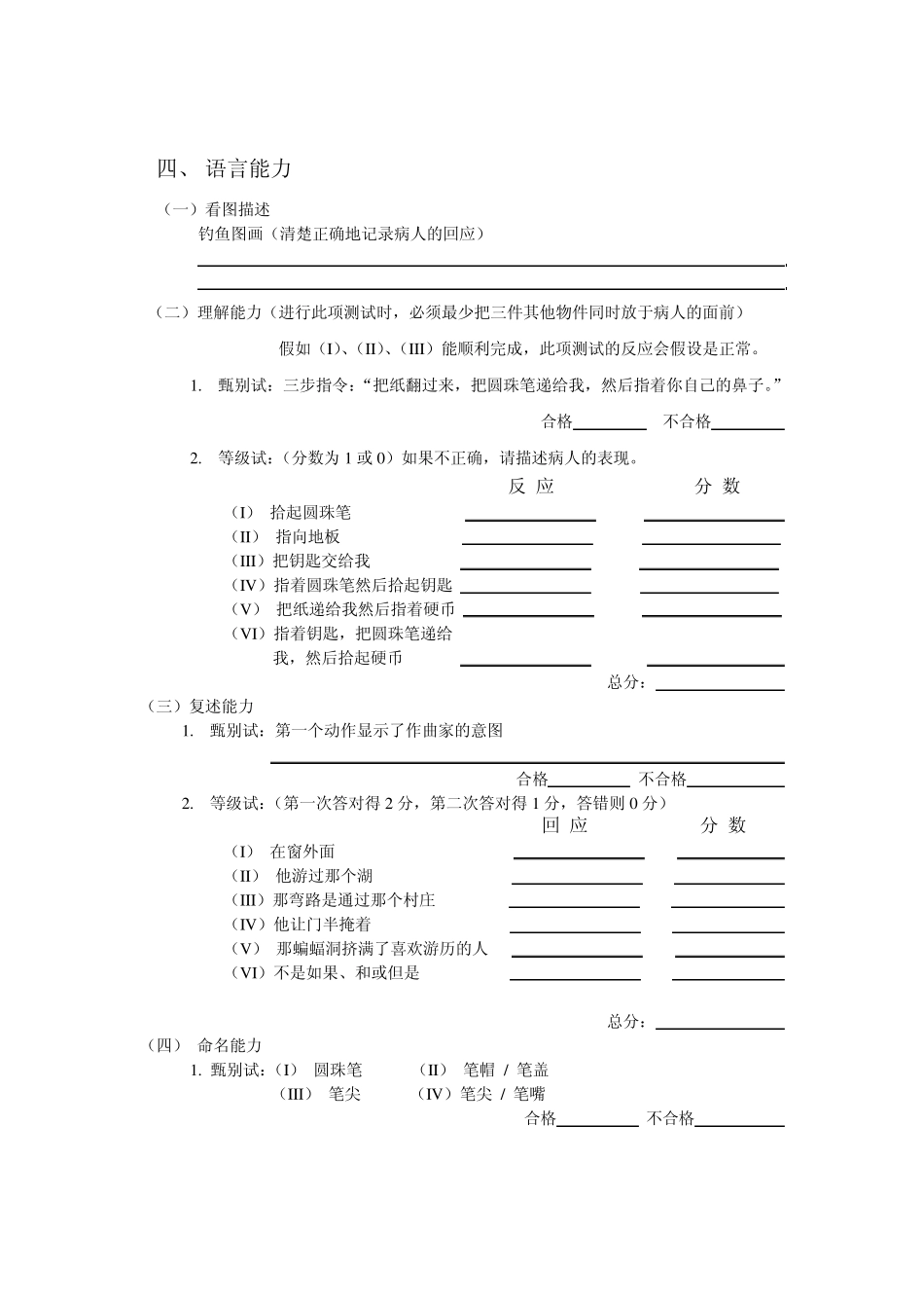 神经行为认知测试NCSE_第3页