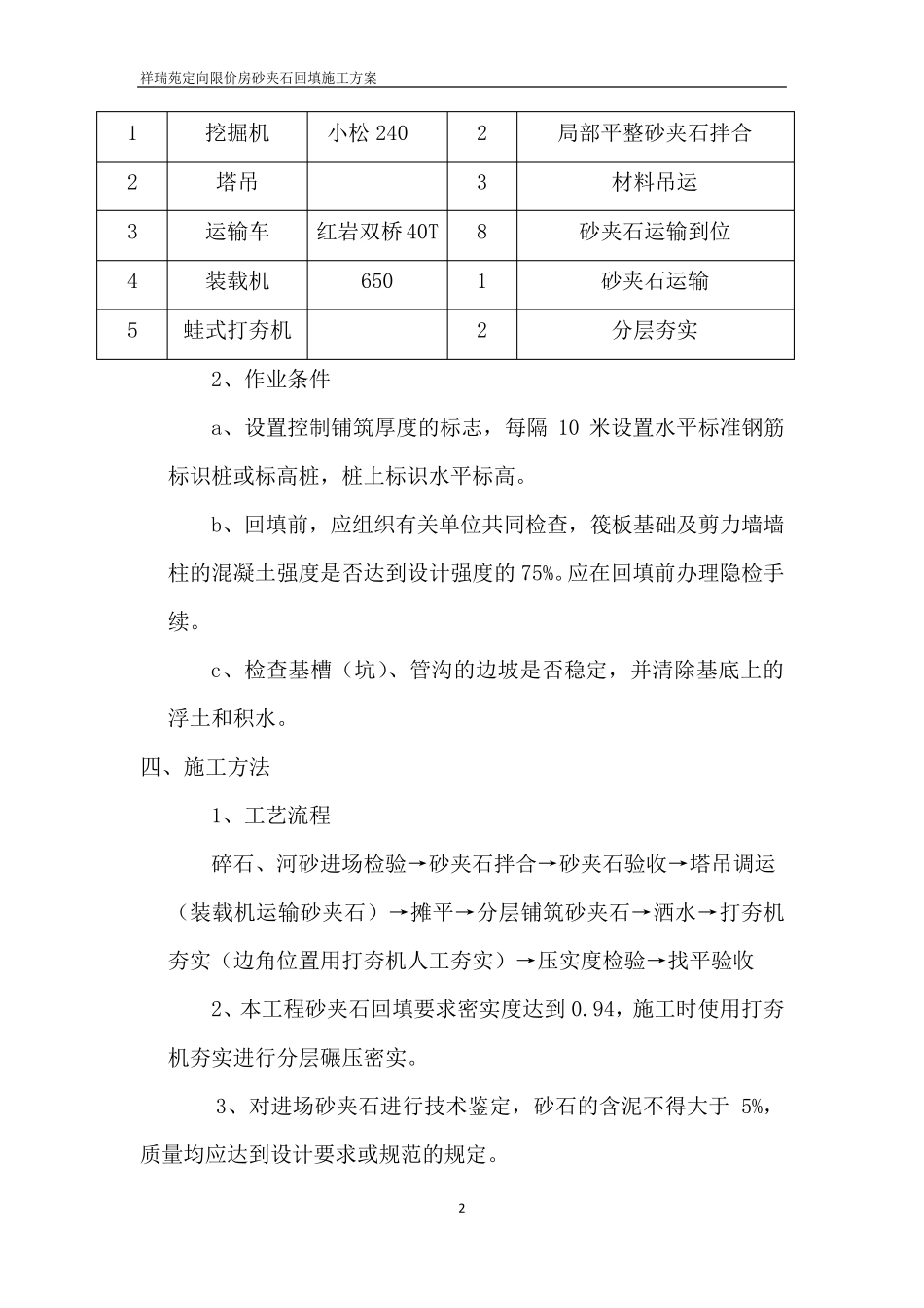 祥瑞苑砂夹石回填施工方案9.24_第2页