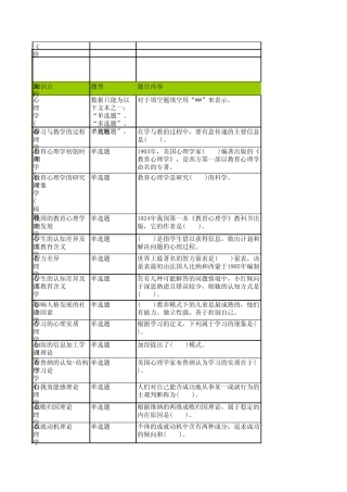 福师10春学期《心理学》在线作业解题指导