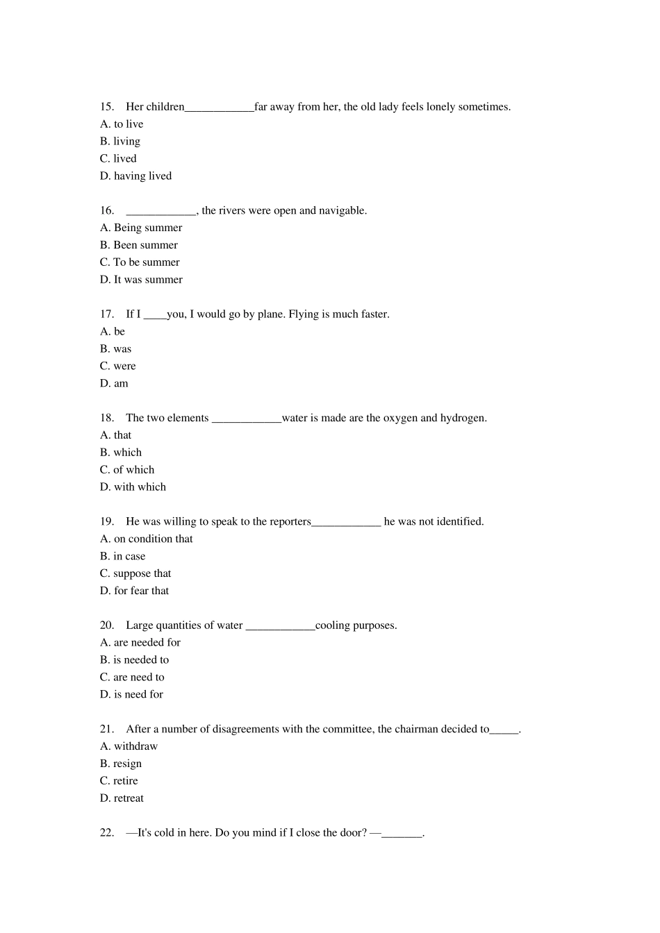 福师11秋学期福师《大学英语》在线作业一答案_第3页