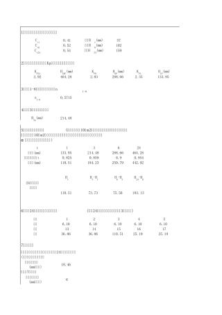 福建省洪水过程线推理公式法计算