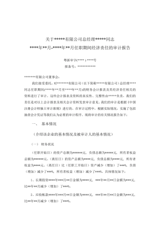 离任审计报告参考格式