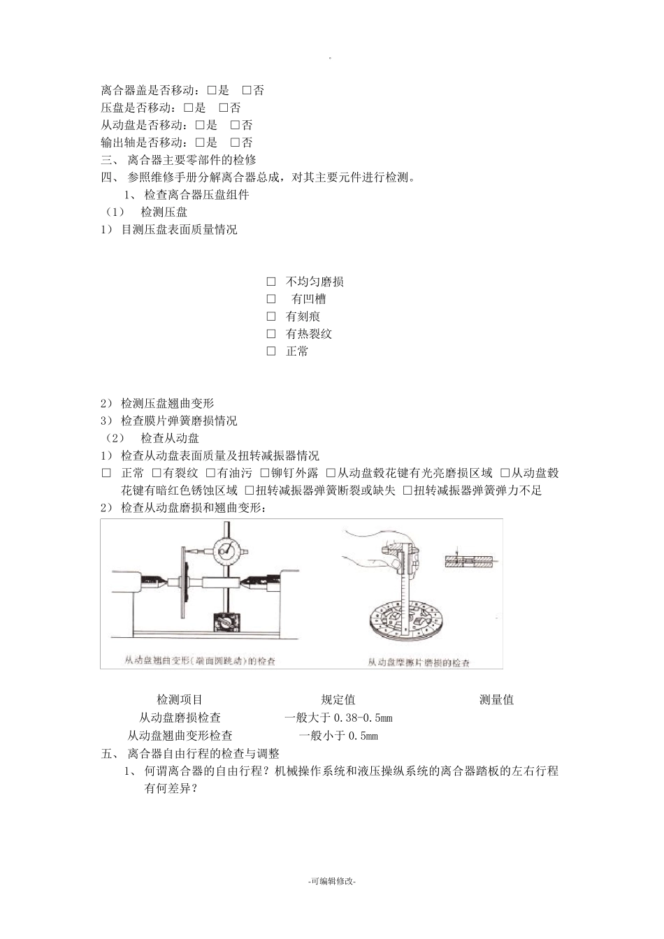 离合器检修工作页_第3页