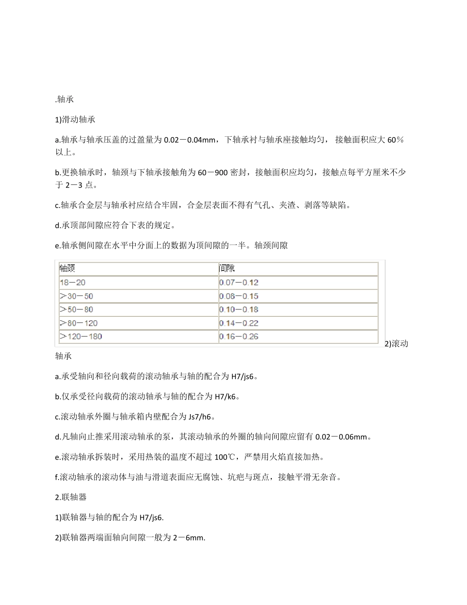 离心泵检修标准_第3页