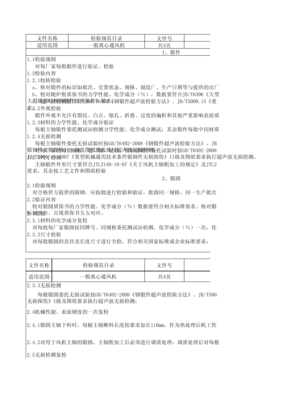 离心风机检验规范_第1页