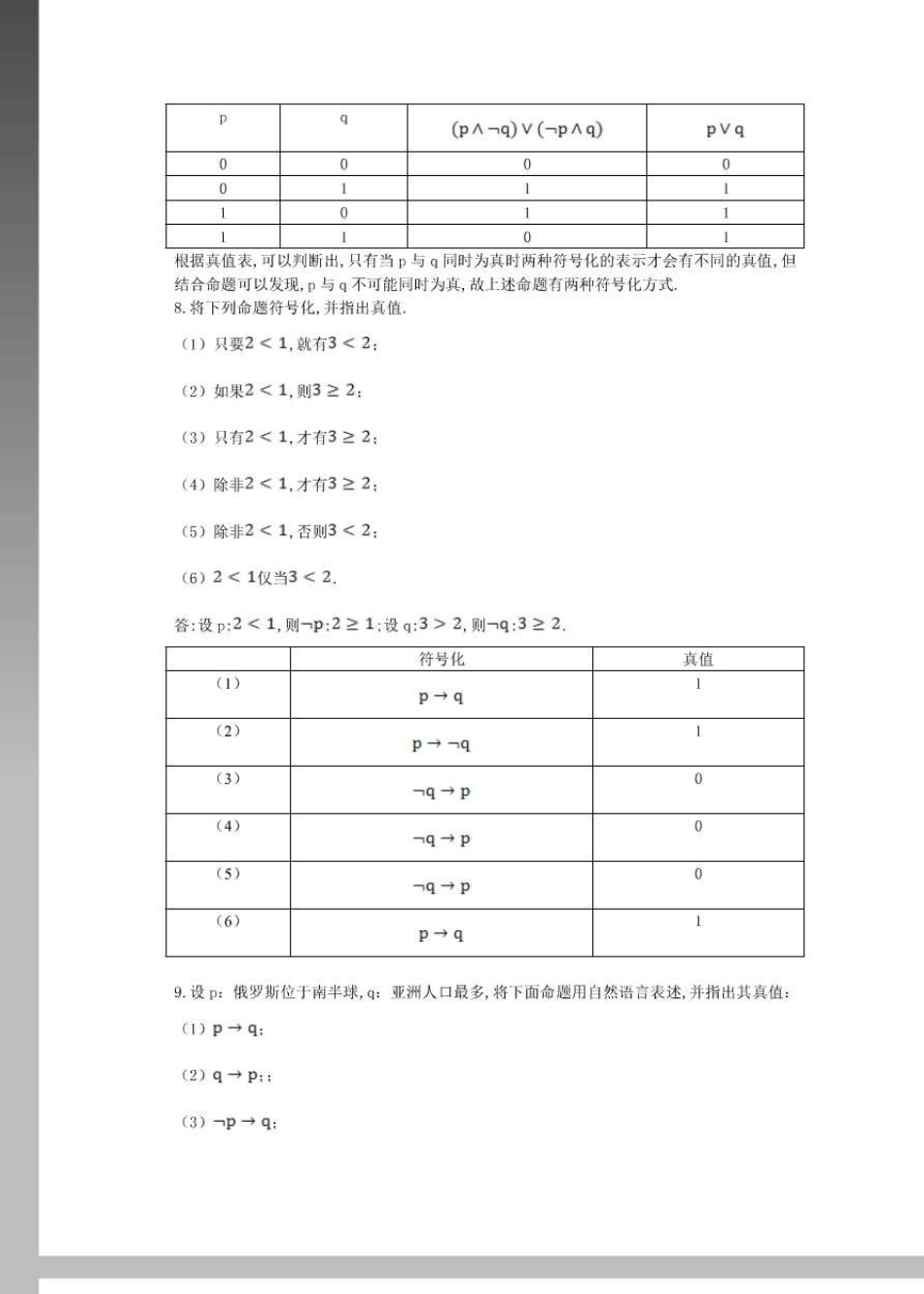 离散数学习题解答_屈婉玲耿素云高等教育出版社(第一部分)_第3页