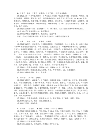 禾本科杂草原色图谱及危害状况