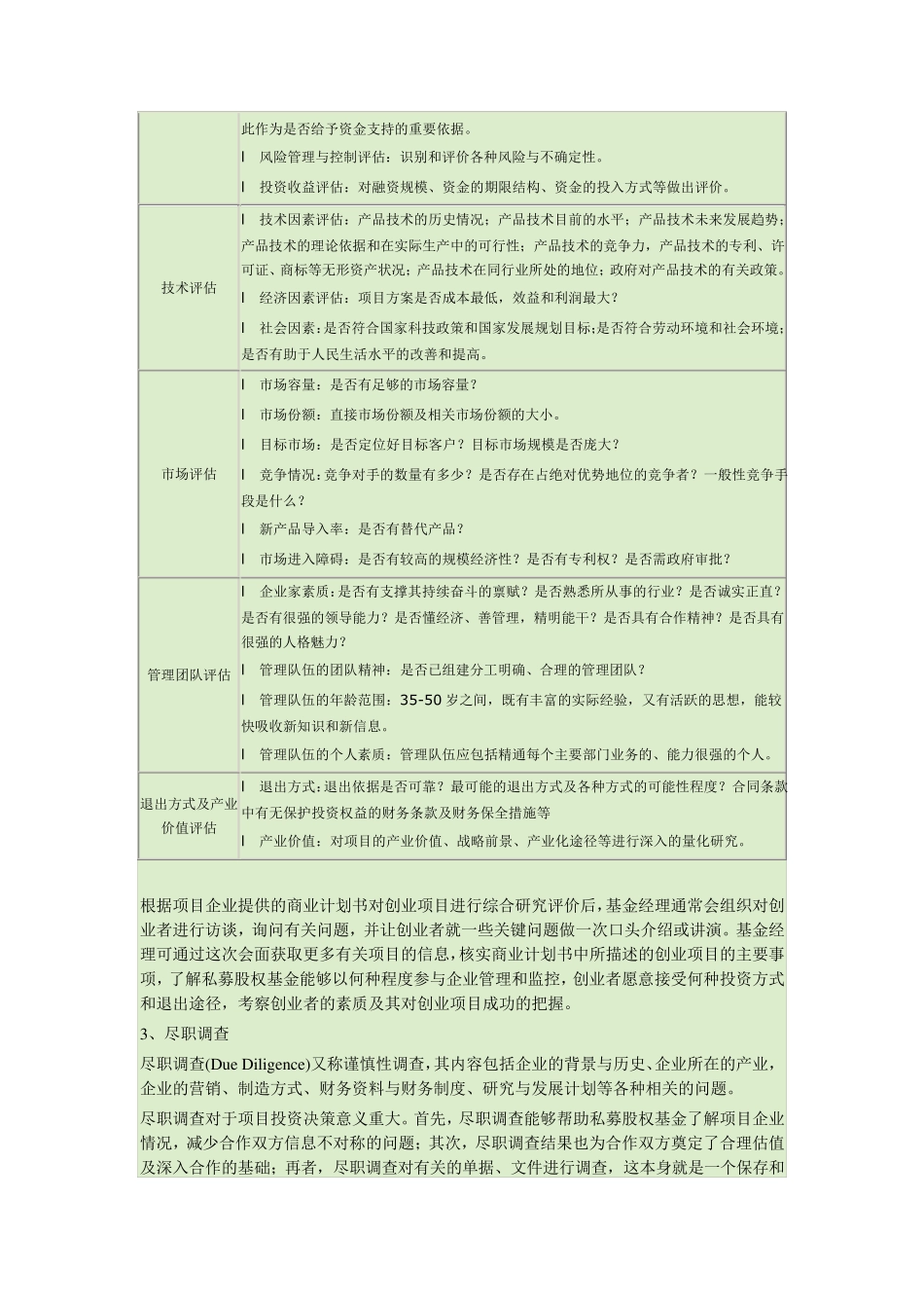 私募股权基金的投资的四个阶段_第3页