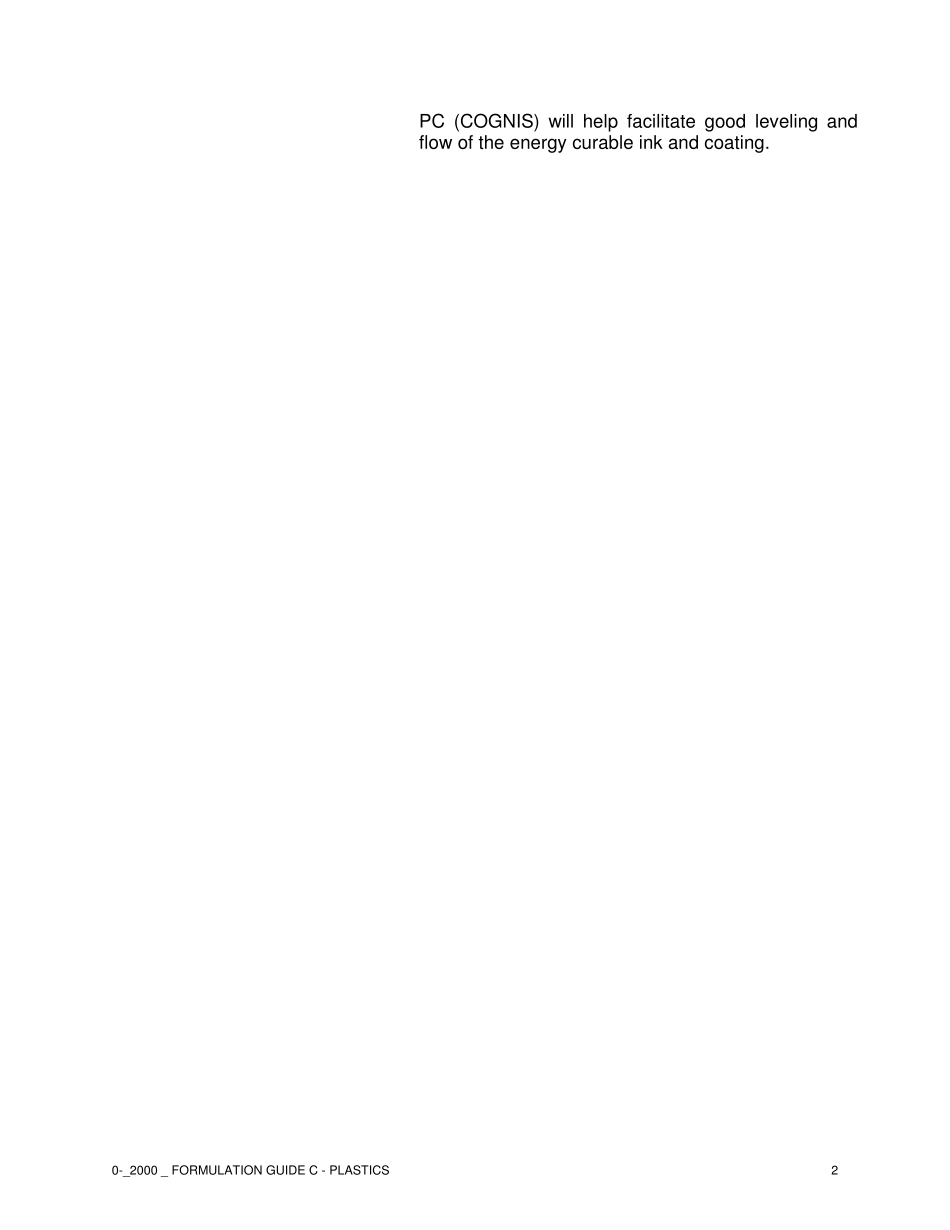 科宁化工UV塑胶涂料配方英文_第2页