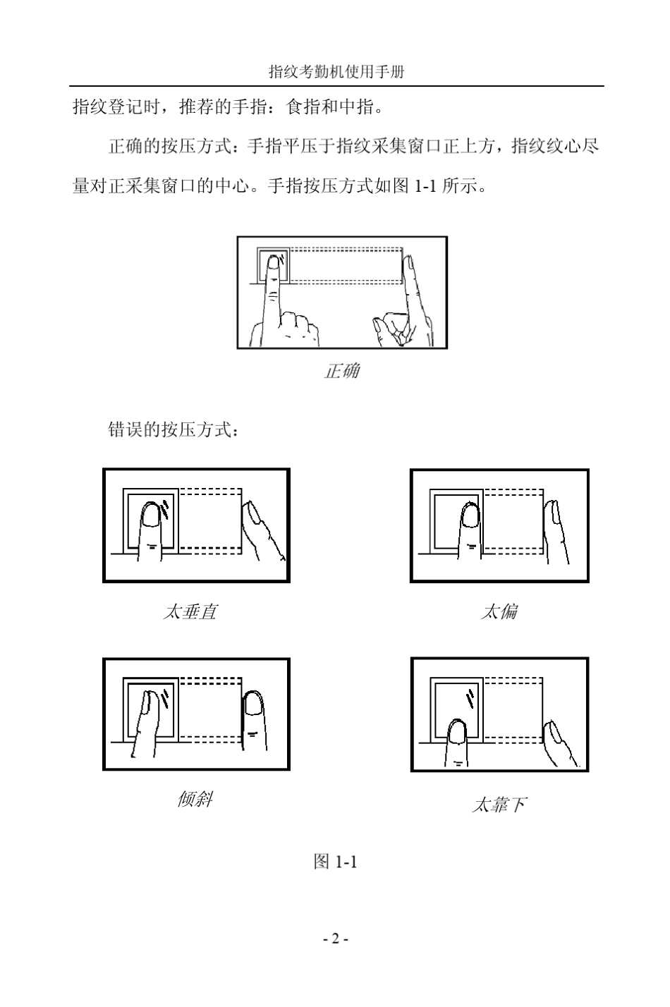 科密指纹考勤机使用手册Ver1_3_第2页