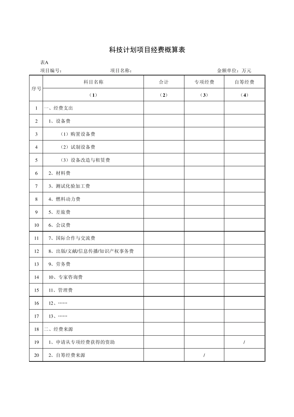 科技计划项目经费概算_第2页