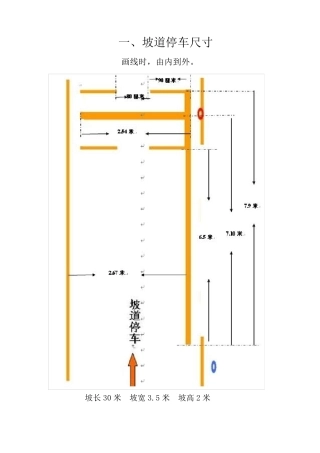 科目二五项标准尺寸图