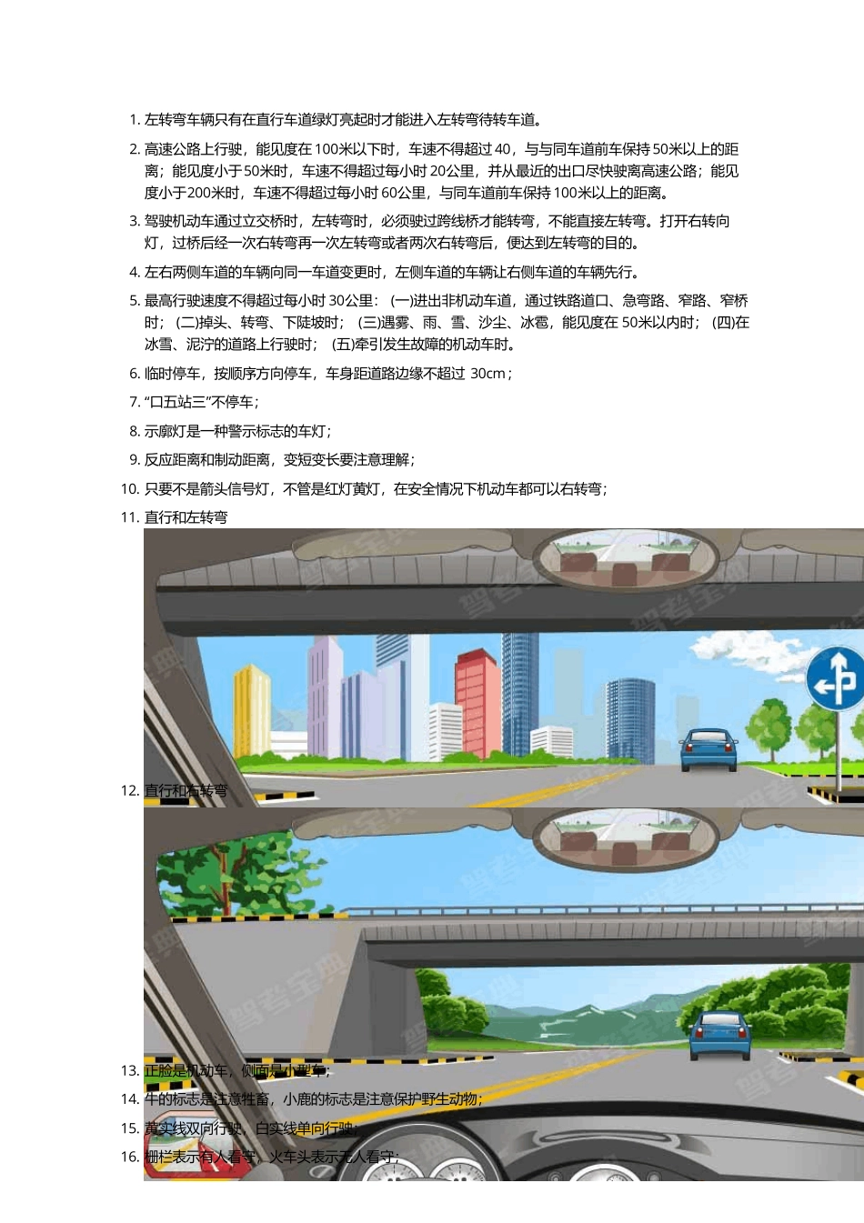 科目四知识点总结_第1页