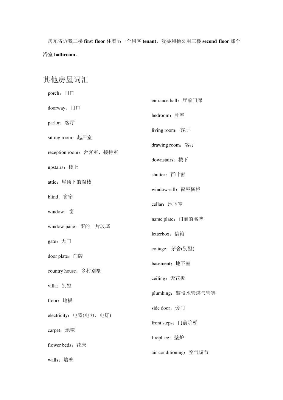 租房场景词汇补充_第2页
