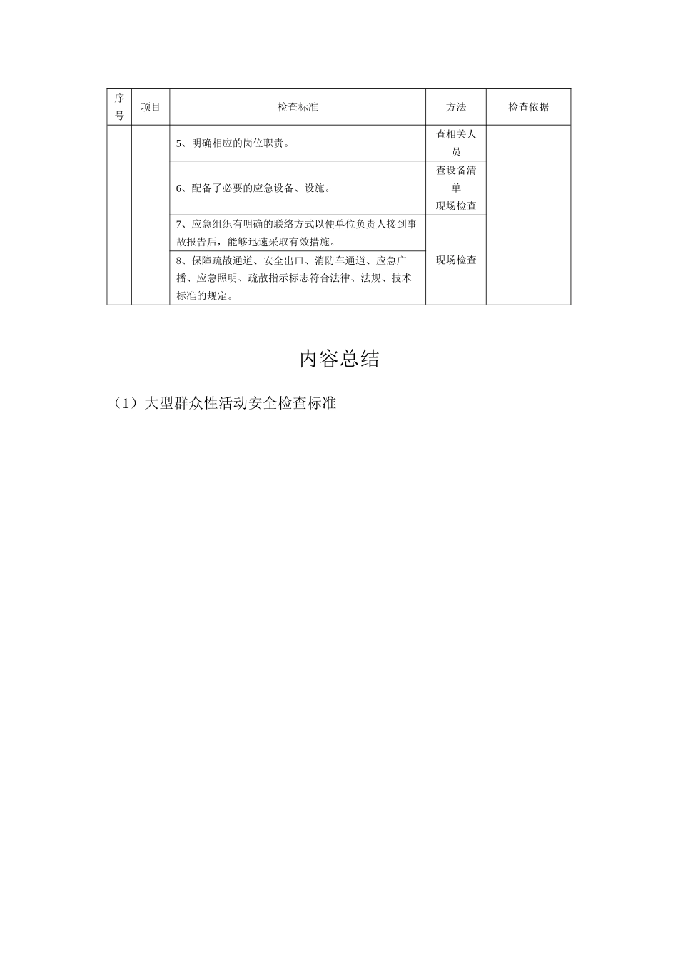 大型群众性活动安全检查标准_第3页