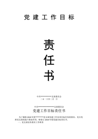 党支部宣传委员责任状