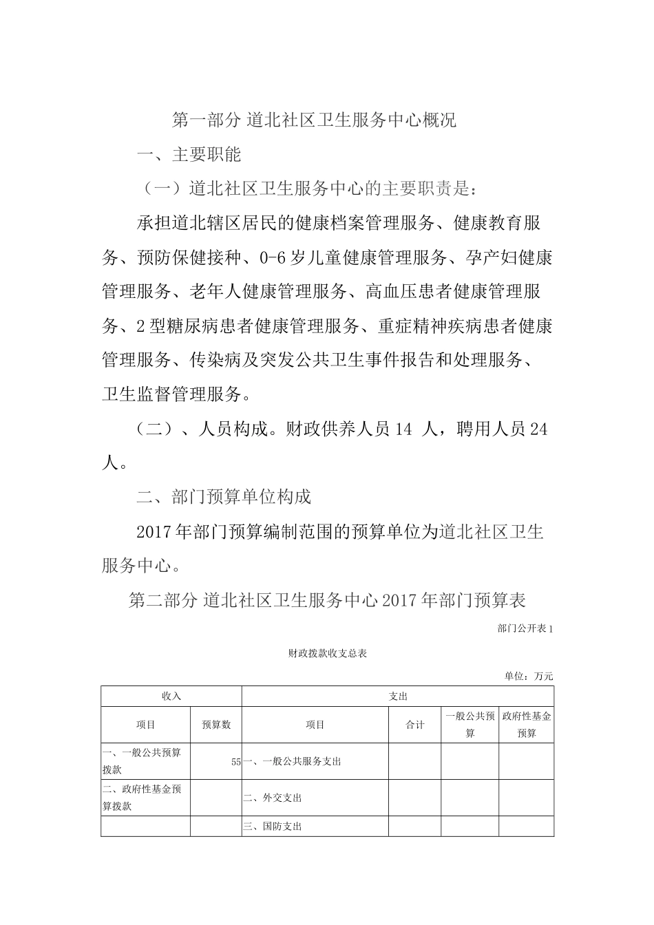 道北社区卫生服务中心概况_第1页