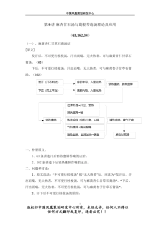 第9讲-麻杏甘石汤与葛根芩连汤理论及应用