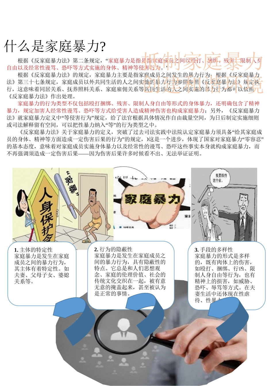 反家暴宣传报_第1页
