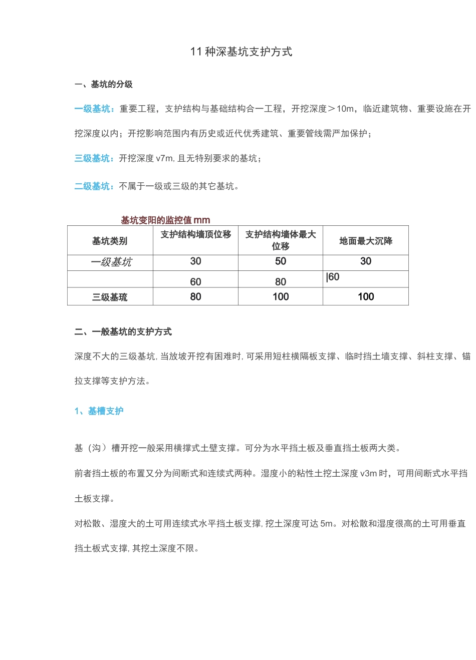 11种深基坑支护方式_第1页