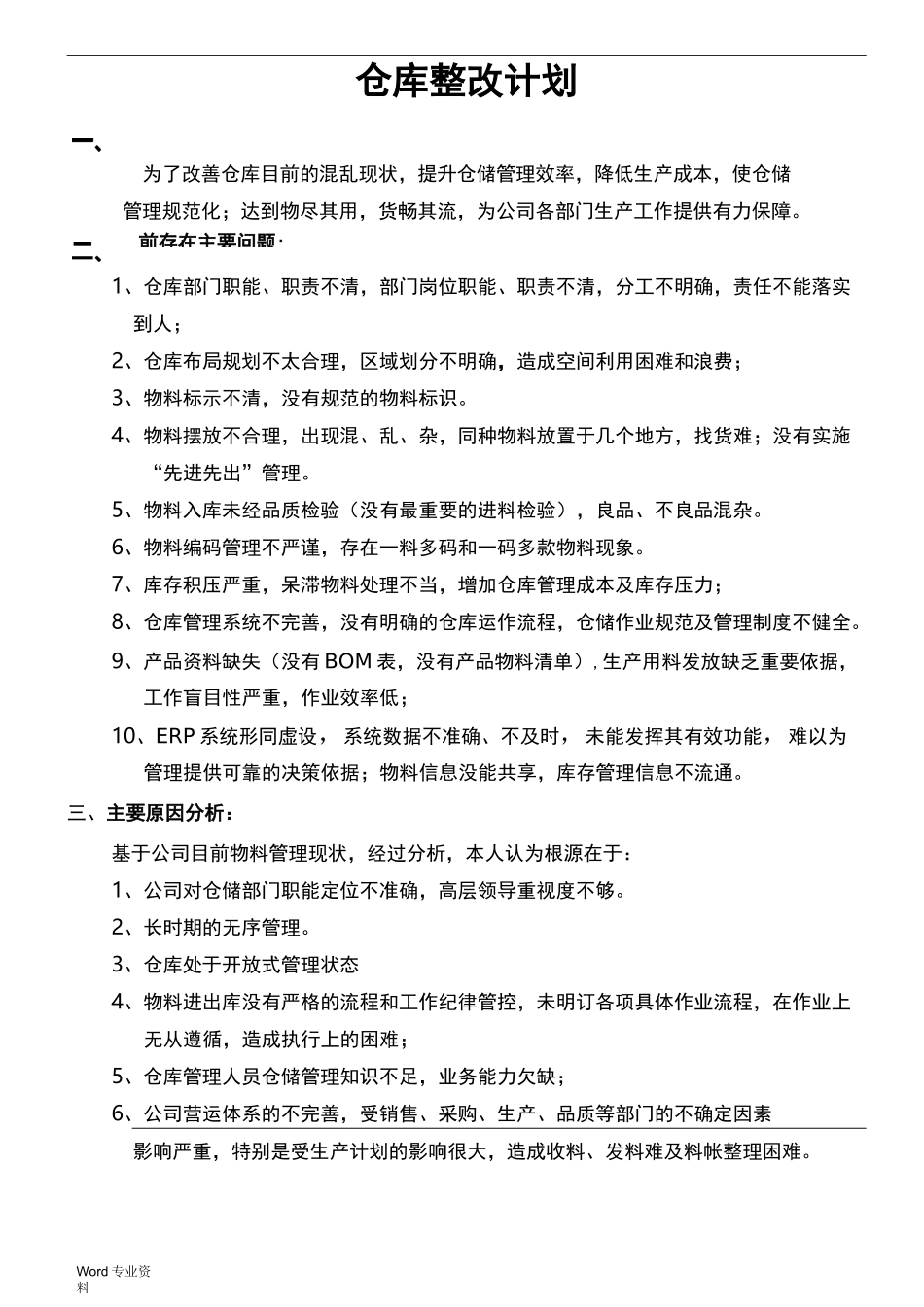 仓库整改方案_第1页