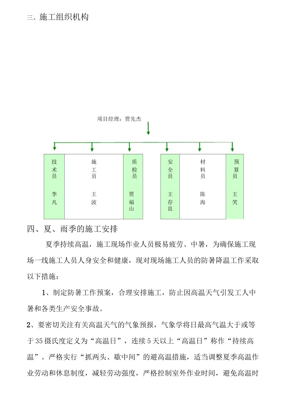 夏季防暑降温施工方案_第3页