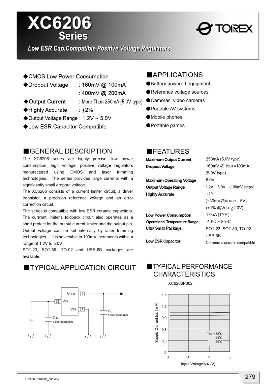 稳压芯片XC6206_第1页