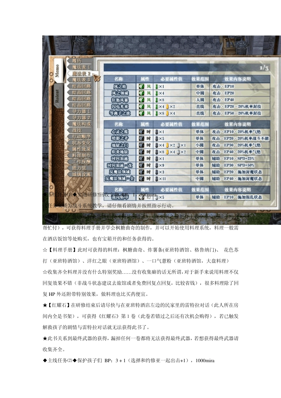 空之轨迹FC超完美详细图文攻略_第3页