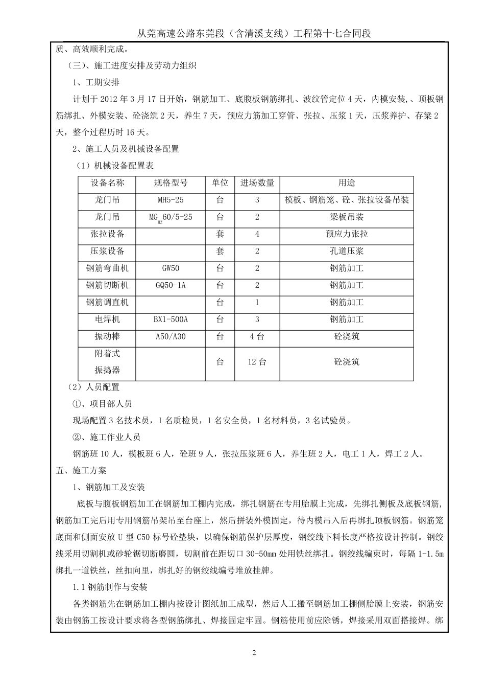 空心板预制技术交底_第2页