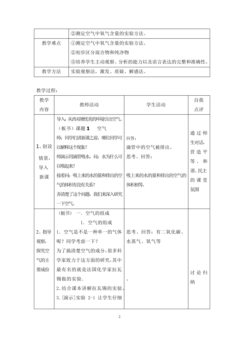 空气教学设计_第2页