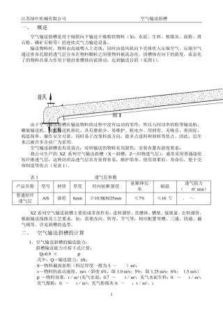 空气输送斜槽