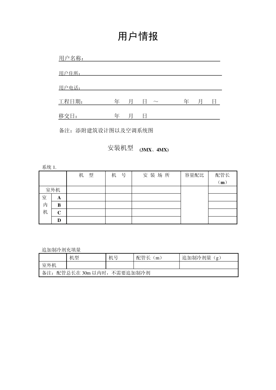 空白安装竣工报告书_第2页