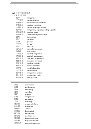 空调制冷词汇中英文对照表_gree
