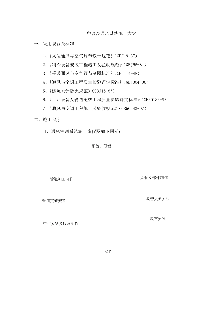 空调及通风系统施工方案_第1页