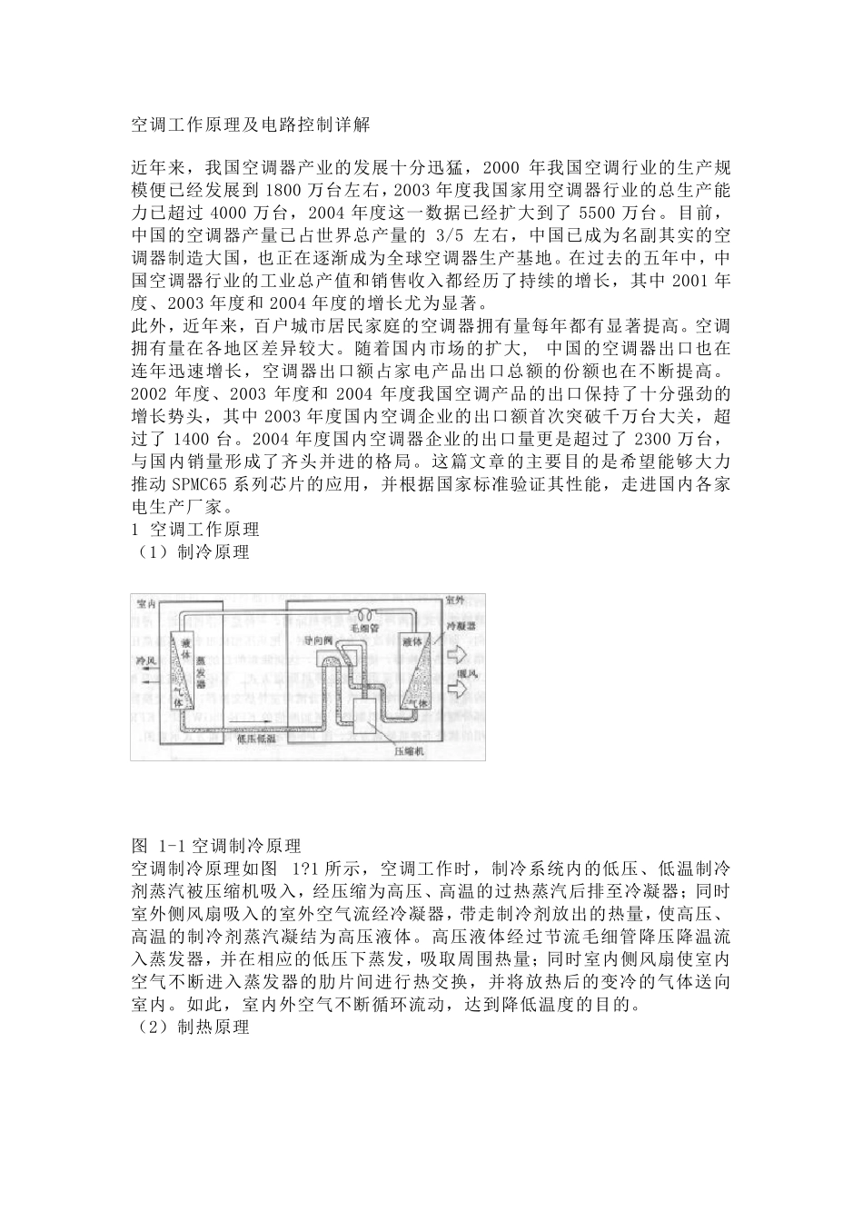 空调工作原理及电路控制详解_第1页
